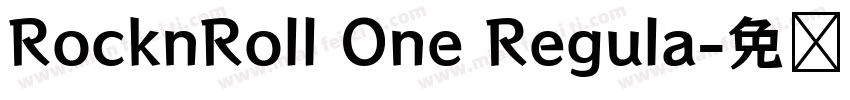 RocknRoll One Regula字体转换